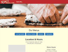 Tablet Screenshot of kims-sushi.com